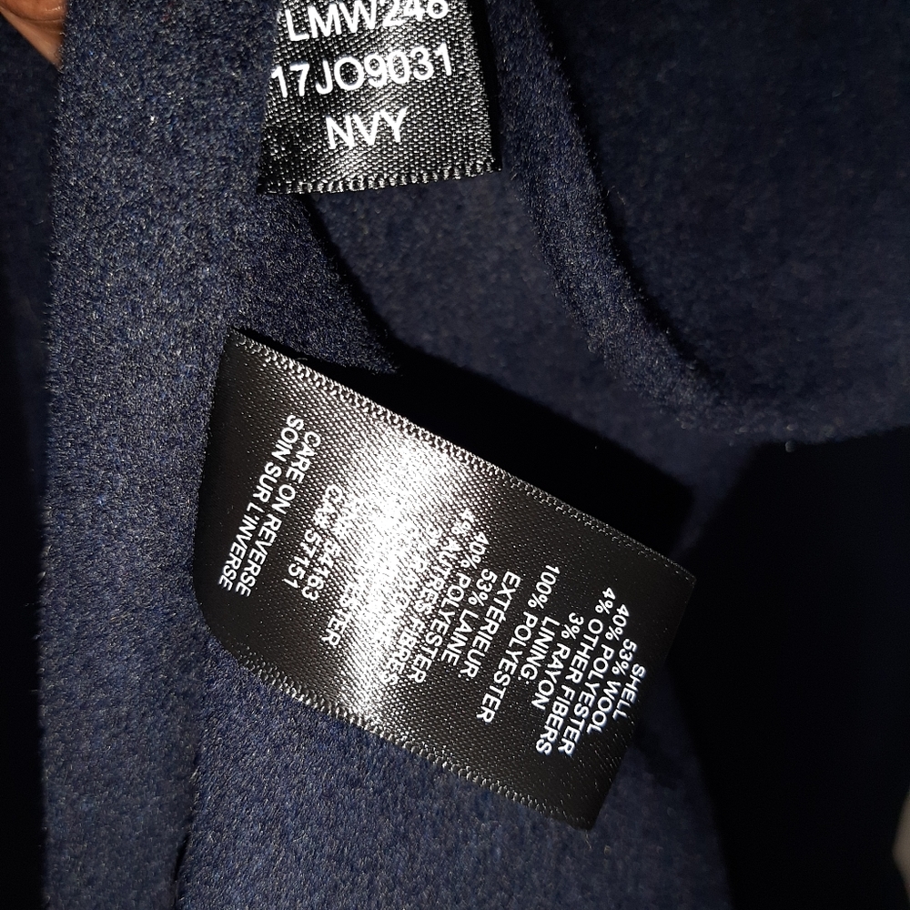 *HOST PICK* Kenneth Cole trench coat NAVY XL - Picture 10 of 15